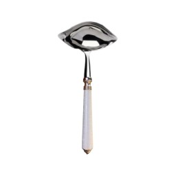 Alain Saint-Joanis, Séville white, stainless steel, Gravy ladle