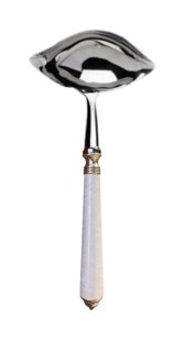 Alain Saint-Joanis, Séville white, stainless steel, Gravy ladle