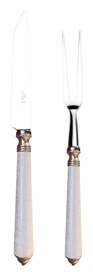 Alain Saint-Joanis, Séville white, stainless steel, Carving set