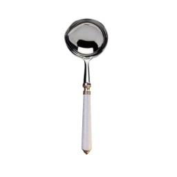 Alain Saint-Joanis, Séville white, stainless steel, Cream ladle