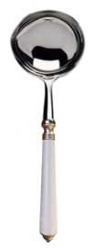 Alain Saint-Joanis, Séville white, stainless steel, Cream ladle