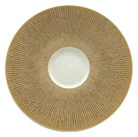 Jaune de Chrome, Song Ocre, Gourmet plate, bolero shape