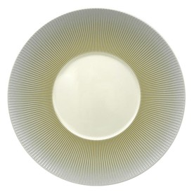 Jaune de Chrome, Dune, Dessert plate, bolero shape