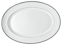 Raynaud, Fontainebleau platine (filet marli), Oval platter