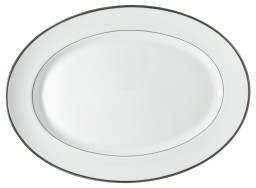 Raynaud, Fontainebleau platine (filet marli), Oval platter