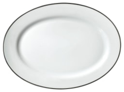 Raynaud, Fontainebleau platine, Oval platter