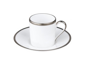 Raynaud, Fontainebleau platine, Moka saucer