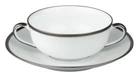 Raynaud, Fontainebleau platine, Cream soup cup without saucer