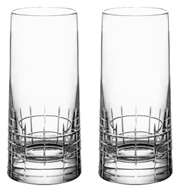 Christofle, Graphik crystal, Set of 2 highball glasses