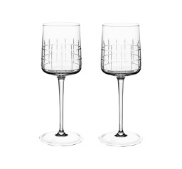 Christofle, Graphik crystal, Set of 2 red wine glasses