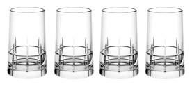 Christofle, Graphik crystal, Set of 4 vodka glasses