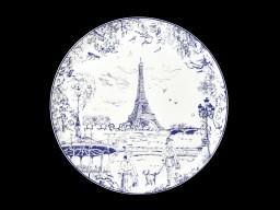 Bernardaud, Tout Paris Bleu Nuit, Round tart platter