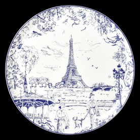 Bernardaud, Tout Paris Bleu Nuit, Round tart platter