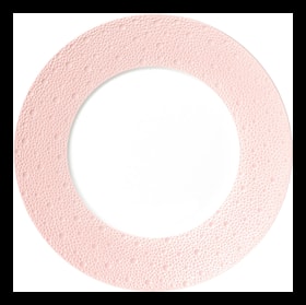 Bernardaud, Ecume Rose de Corée, Presentation plate