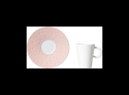 Bernardaud, Ecume Rose de Corée, Espresso cup and saucer