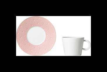 Bernardaud, Ecume Rose de Corée, Tea cup and saucer