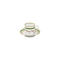 Haviland, Vieux paris vert, Espresso cup and saucer