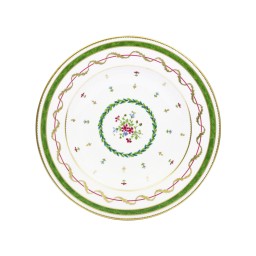 Haviland, Vieux paris vert, Set of 2 rim soup plates