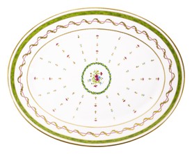 Haviland, Vieux paris vert, Oval dish