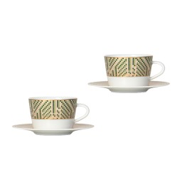 Bernardaud, Augusta, Tea cup and saucer gift box, set of 2