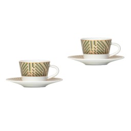 Bernardaud, Augusta, Espresso cup and saucer gift box, set of 2