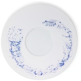 Jaune de Chrome, Blue impression, 29cm plate