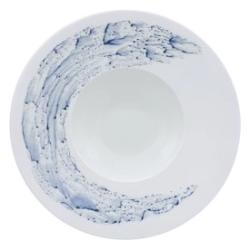 Jaune de Chrome, Blue impression, Rim soup plate