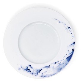 Jaune de Chrome, Blue impression, Dinner plate