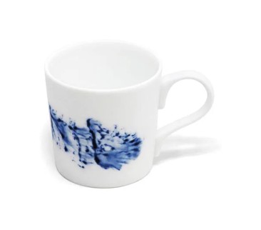 Jaune de Chrome, Blue impression, Coffee cup