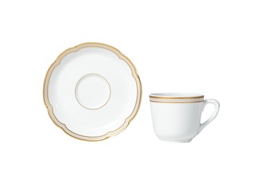 Bernardaud, Pompadour, Coffee cup & saucer