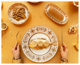 Bernardaud, AUX ROIS - OR, Salad plate