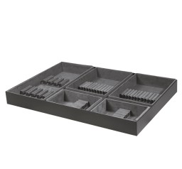 Christofle, Jardin d'Eden, silver plated, Set for 12 people (48 pieces) with Chest