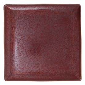 Jaune de Chrome, Red Granite, Square plate 27cm