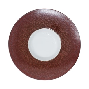 Jaune de Chrome, Red Granite, Rim soup plate, small