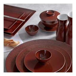 Jaune de Chrome, Red Granite, Salad bowl, small