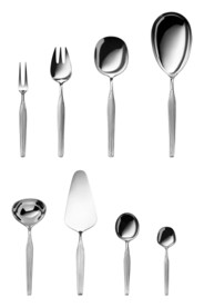 Robbe & Berking, Metropolitan cutlery, silver plated, 9 - piece set vorlegegarnitur