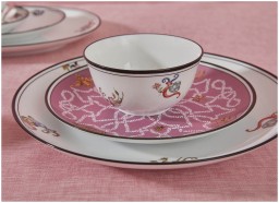 Ginori 1735, Arcadia, Dessert plate pink, set of 2