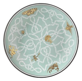 Ginori 1735, Arcadia, Dessert plate aquamarine, set of 2