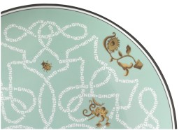 Ginori 1735, Arcadia, Presentation plate acquamarine