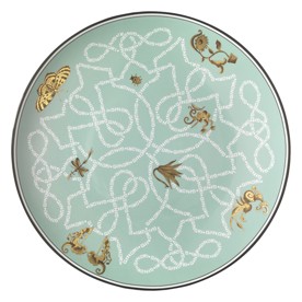 Ginori 1735, Arcadia, Presentation plate acquamarine