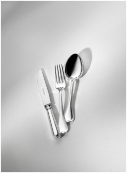 Robbe & Berking, Französisch-perl cutlery, silver plated, Children's fork