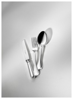 Robbe & Berking, Französisch-perl cutlery, silver plated, Dessert fork