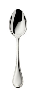 Robbe & Berking, Französisch-perl cutlery, silver plated, Dessert spoon