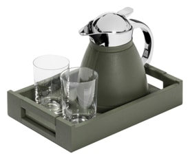Pigment France, Beaubourg nesting tray set, Tray set for chantilly carafe & two glasses, small
