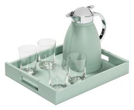 Pigment France, Beaubourg nesting tray set, Tray set for chantilly carafe & four glasses, large