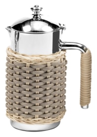 Pigment France, Leather & rattan carafes, Rennes carafe 0.6 l