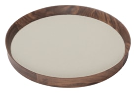 Poltrona Frau, Trays collection, Round tray small, grey