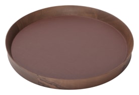 Poltrona Frau, Trays collection, Round tray small, burgundy