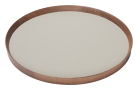 Poltrona Frau, Trays collection, Round tray large, grey