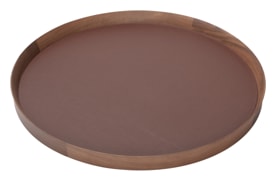 Poltrona Frau, Trays collection, Round tray large, burgundy